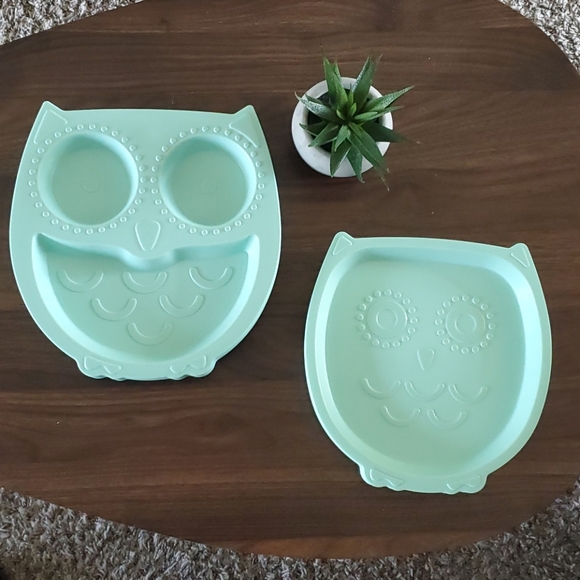 BUNDLE | 10 Kids' Owl Plastic Plates - Picture 4 of 6